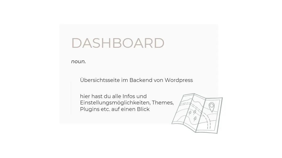 WordPress Wörterbuch Dashboard