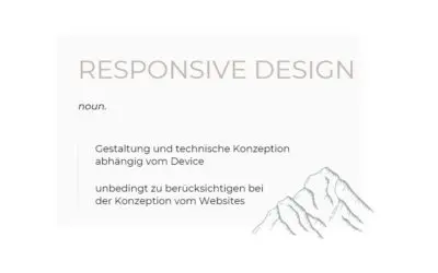 Wörterbuch Responsive Design