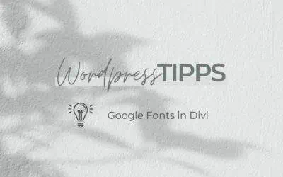 5 Schritte um die Verbindung zu Google Fonts zu entfernen und Schriftarten lokal hosten (Divi)