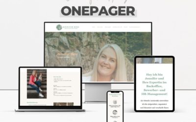 Projekt: Neuer Onepager mit Elementor für Jennifer Hinz