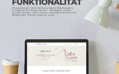 Projekt: Onlineshop Unterstützung Calla und Canvas (Divi + Woocommerce)