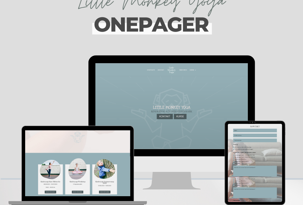 Projekt: Onepager mit Divi und WordPress für Little Monkey Yoga