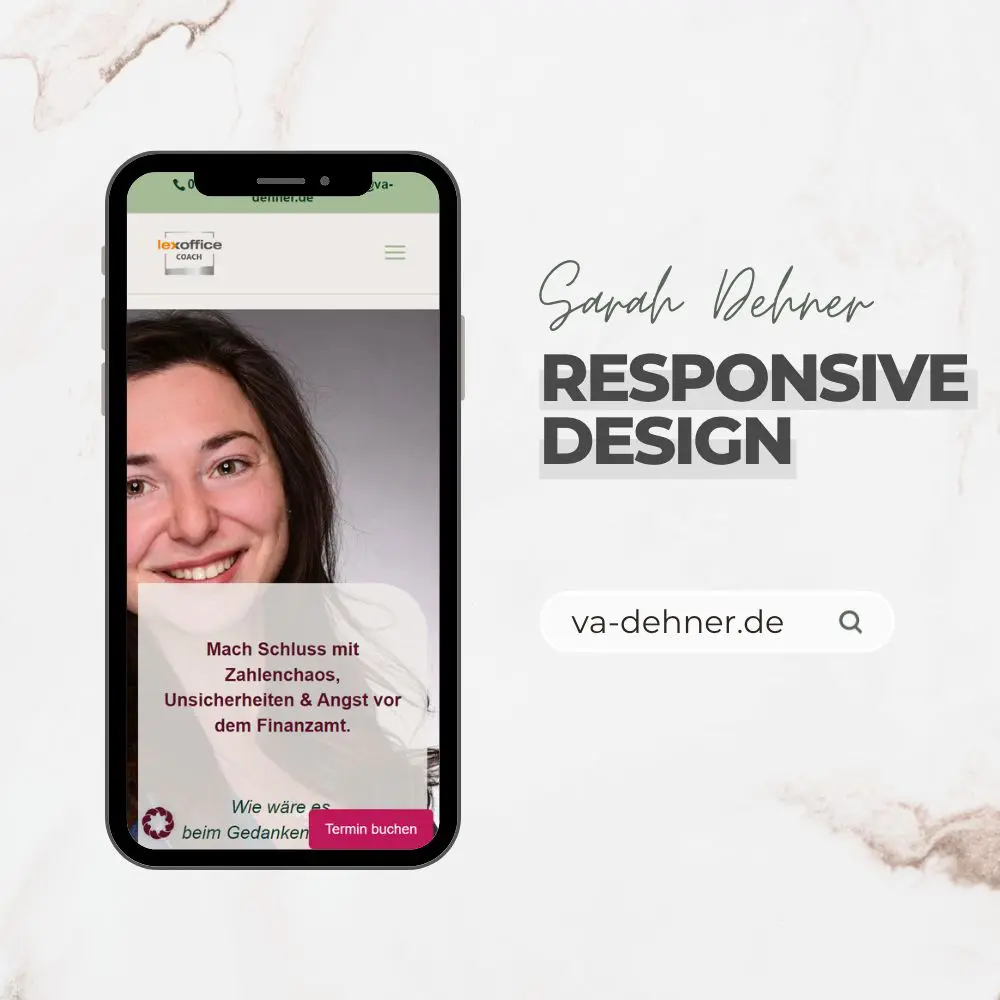 Projekt Website Responsive Design Sarah Dehner 1