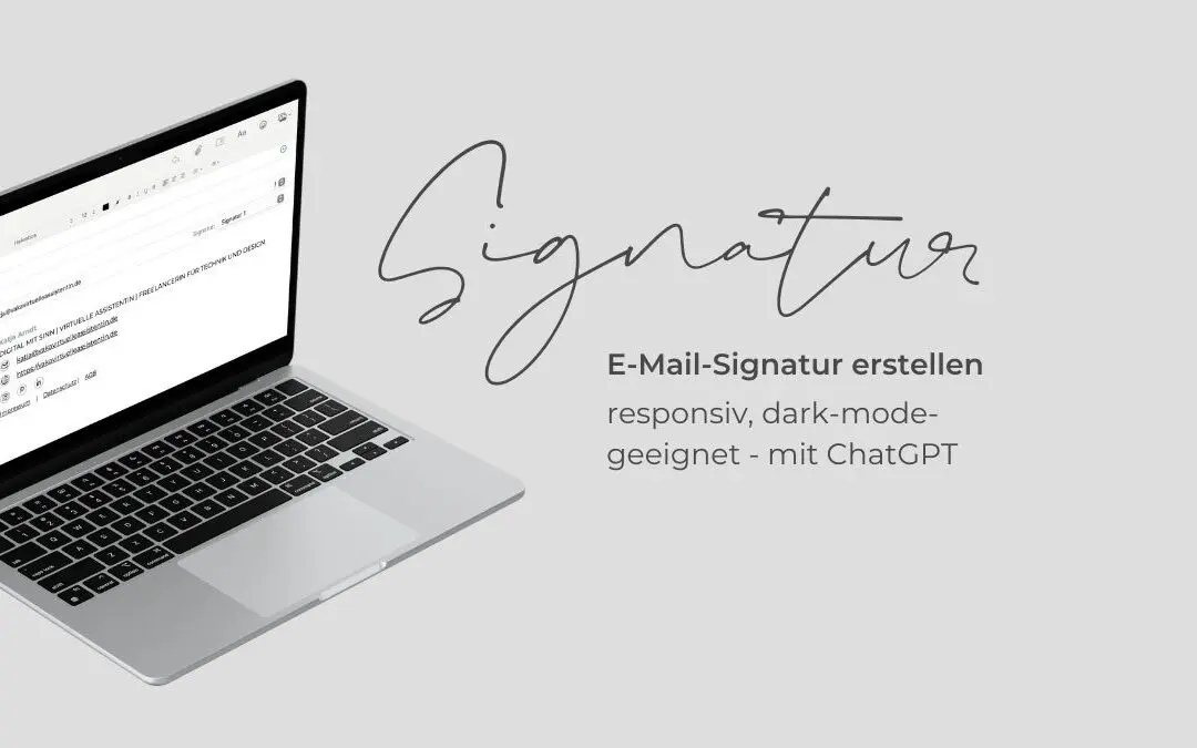 E-Mail-Signatur erstellen: Professionell, responsiv und für den Dark Mode geeignet – Anleitung für Mac Mail